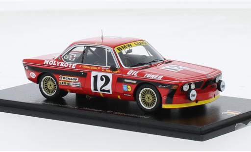 Bmw 3.0 1/43 Spark CSi No.12 24h Spa 1974 1:43 modellino in miniatura