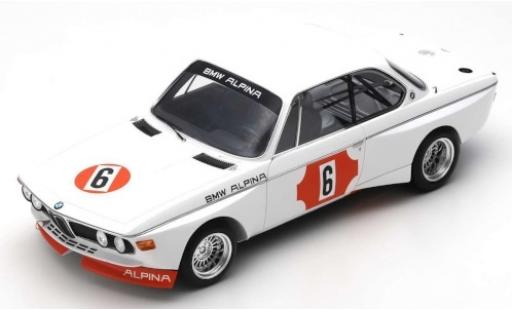 Bmw 3.0 1/18 Spark CSL (E9) No.6 Alpina 4h Monza 1973 N.Lauda/B.Muir modellino in miniatura