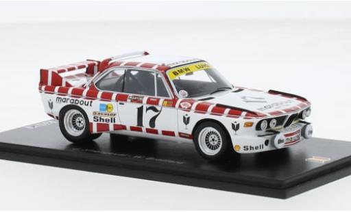 Bmw 3.0 1/43 Spark CSL No.17 Marabout Racing Team 24h Spa 1973 1:43 modellino in miniatura
