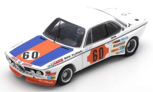 Bmw 3.0 1/43 Spark CSL No.60 Alpina 1000km Spa 1973 N.Lauda/H-J.Stuck modellino in miniatura
