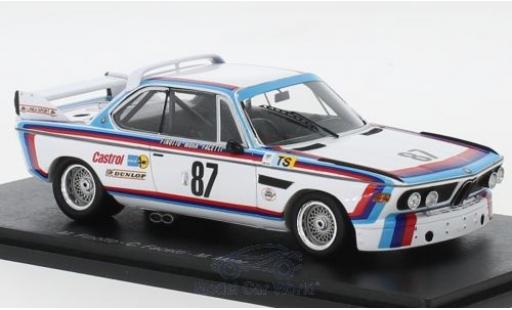 Bmw 3.0 1/43 Spark CSL No.87 24h Le Mans 1974 M.Finotto/C.Facetti/M.Mohr modellino in miniatura