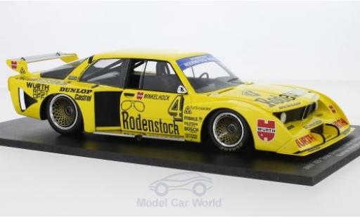 Bmw 320 1/18 Spark Turbo No.4 Schnitzer Rodenstock DRM Nürburgring 1979 M.Winkelhock modellino in miniatura