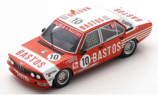 Bmw 530 1/43 Spark i (E12) No.10 Bastos 24h Spa Francorchamps 1981 E.Joosen/D.Vermeersch/J-C.Andruet modellino in miniatura