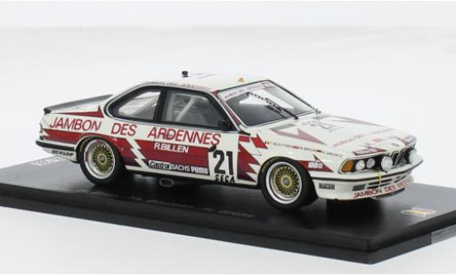 Bmw 635 1/43 Spark CSi (E24) No.21 24h Spa 1985 1:43 modellino in miniatura