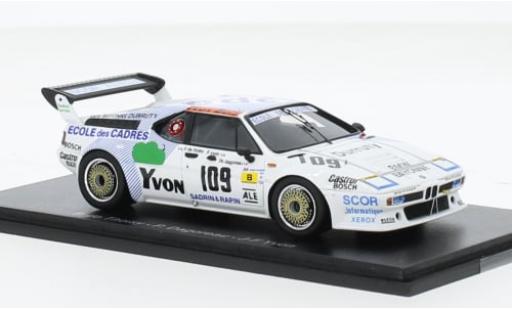 Bmw M1 1/43 Spark No.109 24h Le Mans 1984 1:43 modellino in miniatura