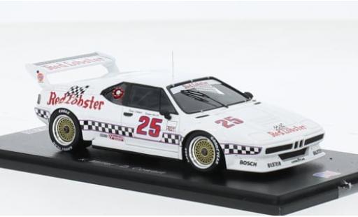 Bmw M1 1/43 Spark No.25 Red Lobster IMSA GTO 1981 1:43 modellino in miniatura