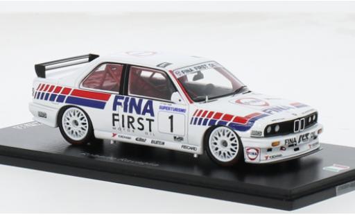 Bmw M3 1/43 Spark (E30) No.1 Fina Superturismo Monza 1992 1:43 modellino in miniatura