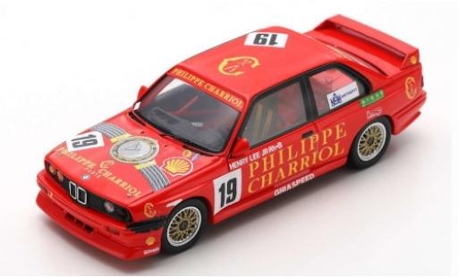 Bmw M3 1/43 Spark (E30) No.19 Ghiaspeed Philippe Charriol Macau Guia Race 1991 H.Lee Jr. modellino in miniatura