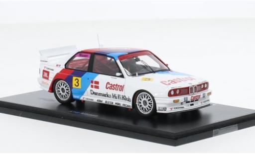 Bmw M3 1/43 Spark (E30) No.3 Schnitzer- GP Dänemark 1991 1:43 modellino in miniatura
