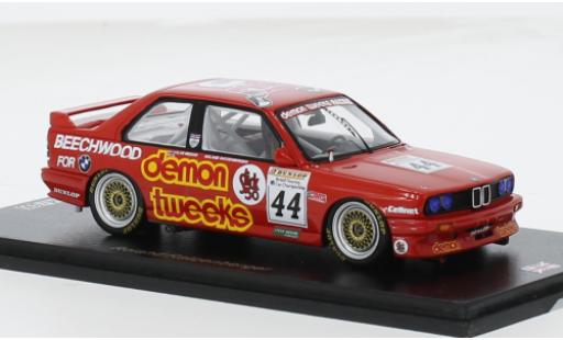 Bmw M3 1/43 Spark (E30) No.44 Demon Tweeks BTCC Thruxton 1988 1:43 modellino in miniatura