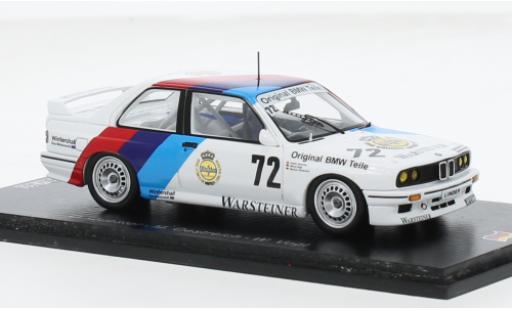 Bmw M3 1/43 Spark (E30) No.72 24h Nürburgring 1987 1:43 modellino in miniatura