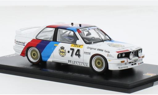 Bmw M3 1/43 Spark (E30) No.74 24h Spa 1988 1:43 modellino in miniatura