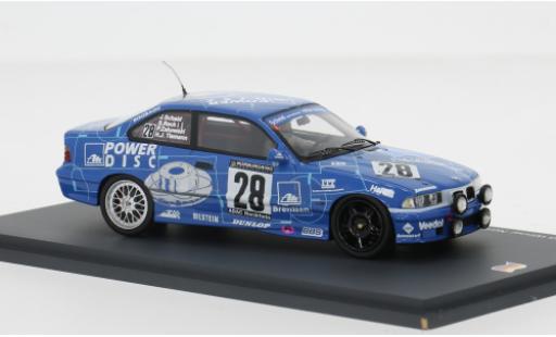 Bmw M3 1/43 Spark (E36) 24h Nürburgring 1997 #28 1:43 modellino in miniatura