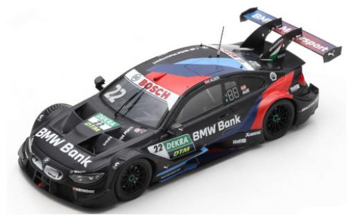 Bmw M4 1/43 Spark DTM No.22 Team RMR Bank DTM Hockenheim 2020 L.Auer modellino in miniatura
