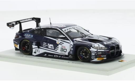 Bmw M4 1/43 Spark GT3 No.30 Team WRT 24h Spa 2023 1:43 modellino in miniatura