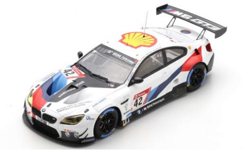 Bmw M6 1/43 Spark GT3 No.42 Team Schnitzer 24h Nürburgring 2020 A.Farfus/J.Klingmann/M.Tomczyk/S.van le Linde modellino in miniatura