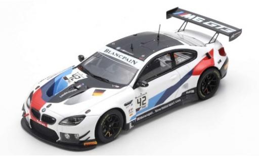 Bmw M6 1/43 Spark GT3 No.42 Team Schnitzer 24h Spa 2019 M.Tomczyk/J.Edwards/A.Farfus modellino in miniatura