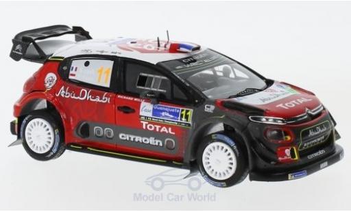 Citroen C3 1/43 Spark WRC No.11 Total Abu Dhabi World Rally Team Rallye WM Rallye Mexico 2018 S.Loeb/D.Elena modellino in miniatura