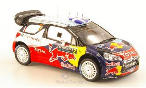 DS Automobiles DS3 Racing 1/43 Spark Citroen WRC No.2 Citroen Racing Red Bull Total WRC Rallye Acropolis 2011 S.Ogier/J.Ingrassia modellino in miniatura