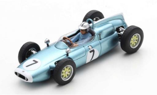 Cooper T53 1/43 Spark No.7 GP Solitude 1961 B.McLaren modellino in miniatura
