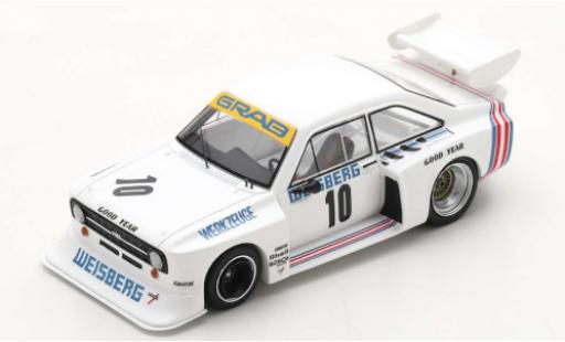 Ford Escort 1/43 Spark MK II RS Gr.5 No.10 Weisberg DRM Norisring 1977 T.Hezemans modellino in miniatura