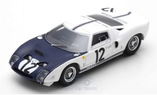Ford GT 1/43 Spark RHD No.12 24h Le Mans 1964 J.Schlesser/R.Attwood modellino in miniatura