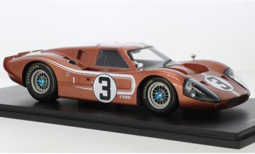 Ford GT40 1/18 Spark Mk IV RHD No.3 24h Le Mans 1967 1:18 modellino in miniatura