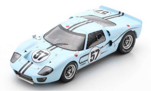Ford GT40 1/18 Spark MkIIB RHD No.57 Shelby-American Inc. 24h Le Mans 1967 R.Bucknum/P.Hawkins modellino in miniatura