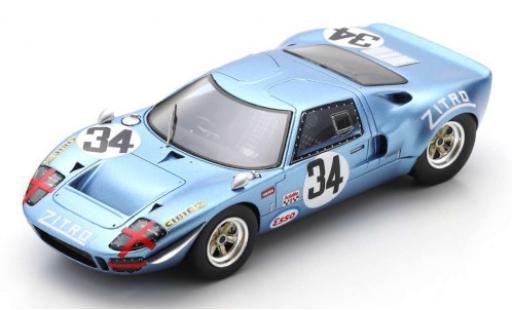 Ford GT40 1/43 Spark RHD No.34 1000km Monza 1969 J.-P.Hanrioud/D.Martin modellino in miniatura