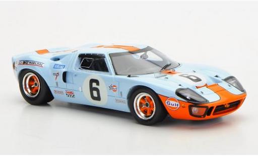 Ford GT40 1/43 Spark RHD No.6 Gulf 24h Le Mans 1969 J.Oliver/J.Ickx modellino in miniatura