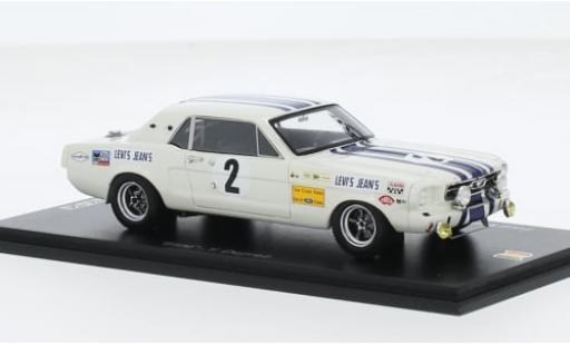 Ford Mustang 1/43 Spark No.2 Team Claude Dubois 24h Spa 1968 1:43 modellino in miniatura