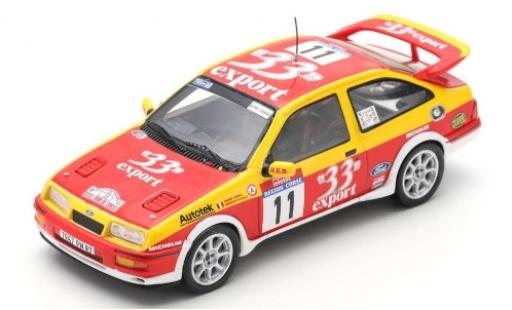 Ford Sierra 1/43 Spark RS Cosworth No.11 33 Export Rallye WM Rallye de France 1987 D.Auriol/B.Occelli modellino in miniatura
