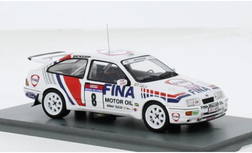 Ford Sierra 1/43 Spark RS Cosworth No.8 Fina Rallye WM Tour de Corse 1990 1:43 modellino in miniatura