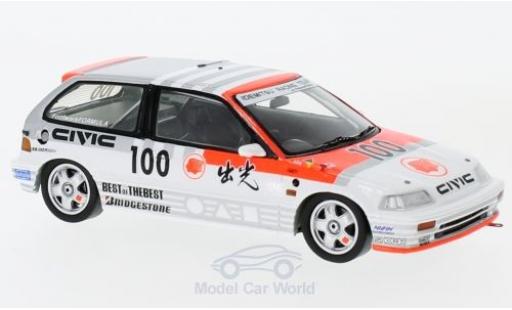 Honda Civic 1/43 Spark EF3 RHD No.100 JTC Suzuka 1989 U.Katayama/E.Muramatsu modellino in miniatura