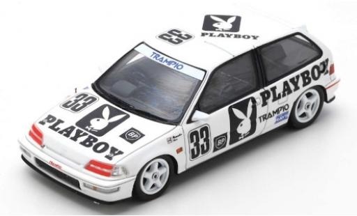 Honda Civic 1/43 Spark (EF9) RHD No.33 Playboy JTC Autopolis 1991 Y.Muramatsu/T.Hara modellino in miniatura