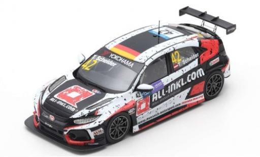 Honda Civic 1/43 Spark Type R TCR No.42 WTCR Macau Guia Race 2018 T.Scheider modellino in miniatura