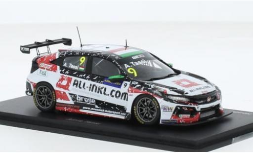 Honda Civic 1/43 Spark Type R TCR No.9 All-Inkl.com Münnich Motorsport WTCR Nürburgring 2020 1:43 modellino in miniatura