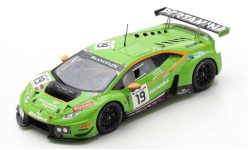 Lamborghini Huracan 1/43 Spark GT3 No.19 GRT - Grasser Racing Team 24h Spa Francorchamps 2015 A.Palmer/J.Mul/F.Babini modellino in miniatura
