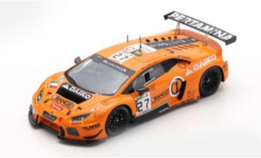 Lamborghini Huracan 1/43 Spark GT3 No.27 Orange 1 Team Lazarus 24h Spa 2017 L.Filippi/N.Pohler/F.Crestani modellino in miniatura