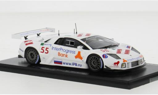 Lamborghini Murcielago 1/43 Spark R-GT LM No.55 IPB Spartak Racing 24h Le Mans 2008 1:43 modellino in miniatura