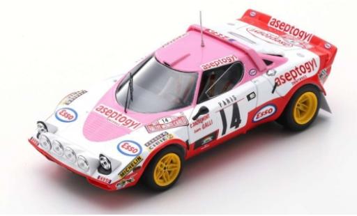 Lancia Stratos 1/43 Spark HF No.14 Aseptogyl Rallye WM Monte Carlo 1977 C.Dacremont/C.Galli modellino in miniatura