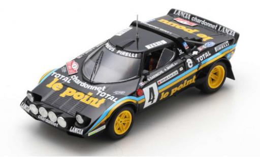 Lancia Stratos 1/43 Spark HF No.4 Le Point Rallye WM Rallye Monte Carlo 1981 B.Darniche/A.Mahe modellino in miniatura