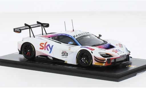 McLaren 720 1/43 Spark S GT3 EVO No.93 SKY - Tempesta Racing 24h Spa 2023 1:43 modellino in miniatura