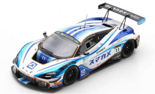 McLaren 720 1/43 Spark S GT3 No.11 Planex Smacam Racing 10H Suzuka 2019 M.Hakkinen/K.Kubota/H.Ishiura modellino in miniatura