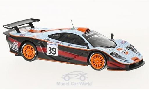 McLaren F1 1/43 Spark GTR No.39 Gulf 24h Le Mans 1997 R.Bellm/A.Gilbert-Scott/M.Sekiya modellino in miniatura