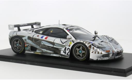 McLaren F1 1/18 Spark GTR No.42 BBA Competition 24h Le Mans 1995 1:18 modellino in miniatura