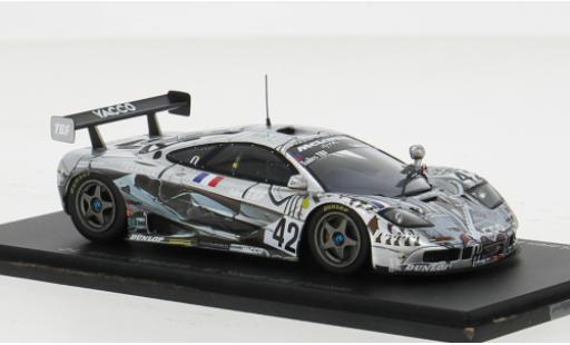 McLaren F1 1/43 Spark GTR No.42 Societe BBA Competition 24h Le Mans 1995 1:43 modellino in miniatura