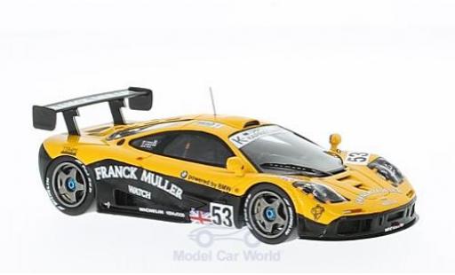 McLaren F1 1/43 Spark GTR No.53 Franck Muller 24h Le Mans 1996 J.D.Deletraz/M.Sandro Sala/F.Giroix modellino in miniatura