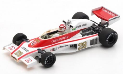 McLaren M23 1/43 Spark Ford No.29 Liggett Group / B&S Fabrications Chesterfield Formel 1 GP Österreich 1978 N.Piquet modellino in miniatura