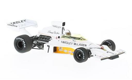 McLaren M23 1/43 Spark No.7 Yardley Formel 1 GP Schweden 1973 D.Hulme modellino in miniatura